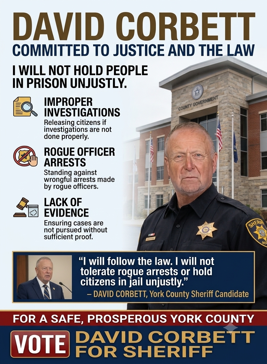 Corbett for Sheriff Poster